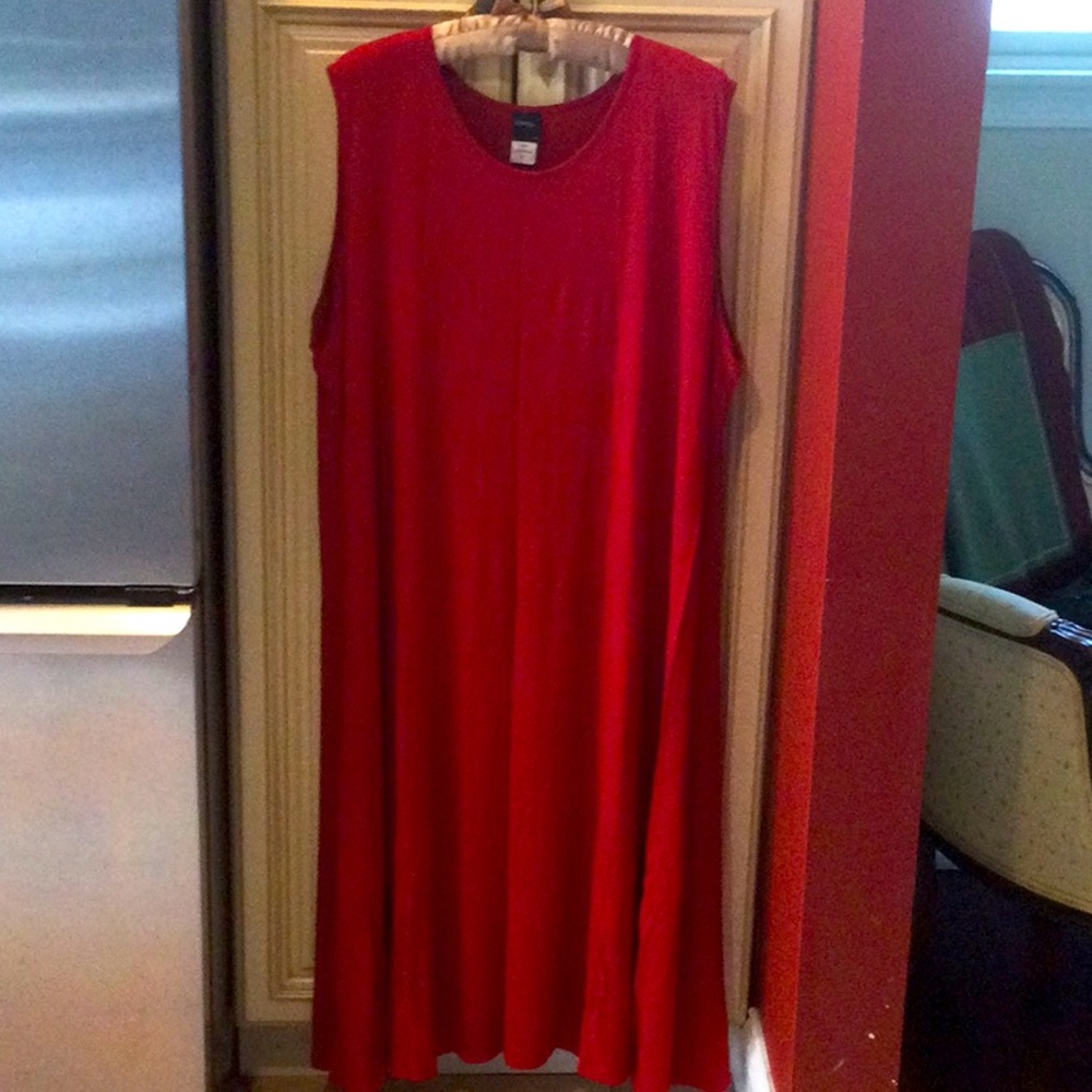 Ladies 2x Red Tank Summer Dress - comphy brand